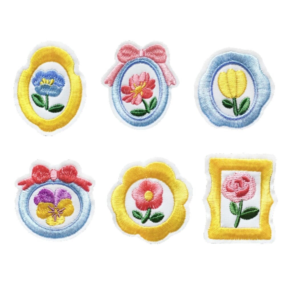 Shop vintage floral iron-on fabric patches for DIY projects. Personalize bags, clothing and accessories with romantic botanical designs.